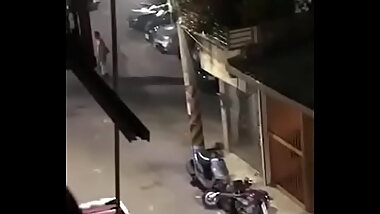 Nude Walking on Road